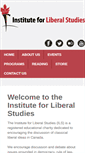 Mobile Screenshot of liberalstudies.ca